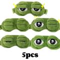 3D Frog Sleep Mask Natural Sleeping Eyeshade Women Men Creative Cartoon Soft Portable Blindfold Travel Office Eyepatch.