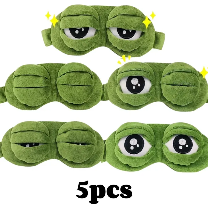 3D%20Frog%20Sleep%20Mask%20Natural%20Sleeping%20Eyeshade%20Women%20Men%20Creative%20Cartoon%20Soft%20Portable%20Blindfold%20Travel%20Office%20Eyepatch%20-%20Image%207