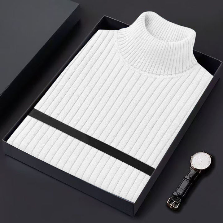 Autum%20Men's%20Slim%20Fit%20Pullover%20Sweaters%20Long%20Sleeve%20Turtleneck%20Sweater%20Casual%20Stripe%20Knitted%20Winter%20Warm%20Outdoor%20Streetwear%20-%20Image%203