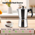 Aluminum Moka Pot Classic Stovetop Espresso Coffee Maker Coffee Kettle Tea Pot For Office Home Outdoor Camping Tableware. 