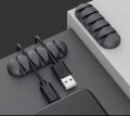 Cable Organizer Multipurpose Silicone USB Wire Cable Winder Flexible Cable Management Clips Cable Holder. 