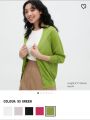 UNIQLO (Japan) *Light UV cardigan *Front Button *100% Authentic only *Suitable for Myanmar. 
