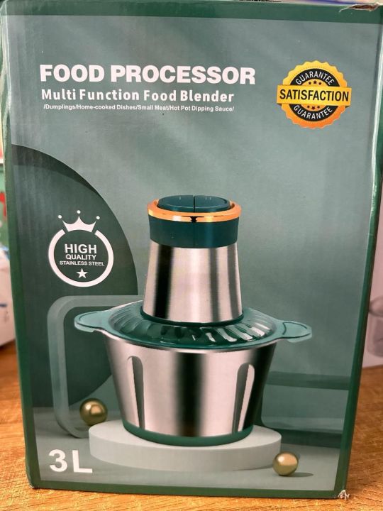 Multi-Function Food Blander Food Processor Machine 3 Ltrs