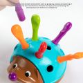 Early Education Toys Hedgehog Training Focused on Children's Fine Motor Hand-Eye Coordination Fight Inserted Toy For 1-3 Years. 