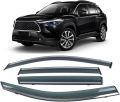 4 piece Window visor for Toyota Corolla cross car exterior accessories decoration item rain guard high quality plastic material  car rain shads. 