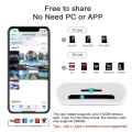 2 In 1 OTG LightningCard Reader Lightning to SDTF Memory Card Adapter For PCLaptop iPhone Multi Smart CardreaderNo APP Requires.