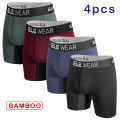 4 pcs Bamboo Men Underwear Boxers Breathable Mens Boxershorts Men's Panties Underpants Plus Size Fashion Boxers Briefs Trunks.