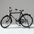 Metal Retro Bicycle Model 1:10 Mini Bike Desktop Crafts Classical Bike Toy Dollhouse Accessory Home Decor Children Toys. 