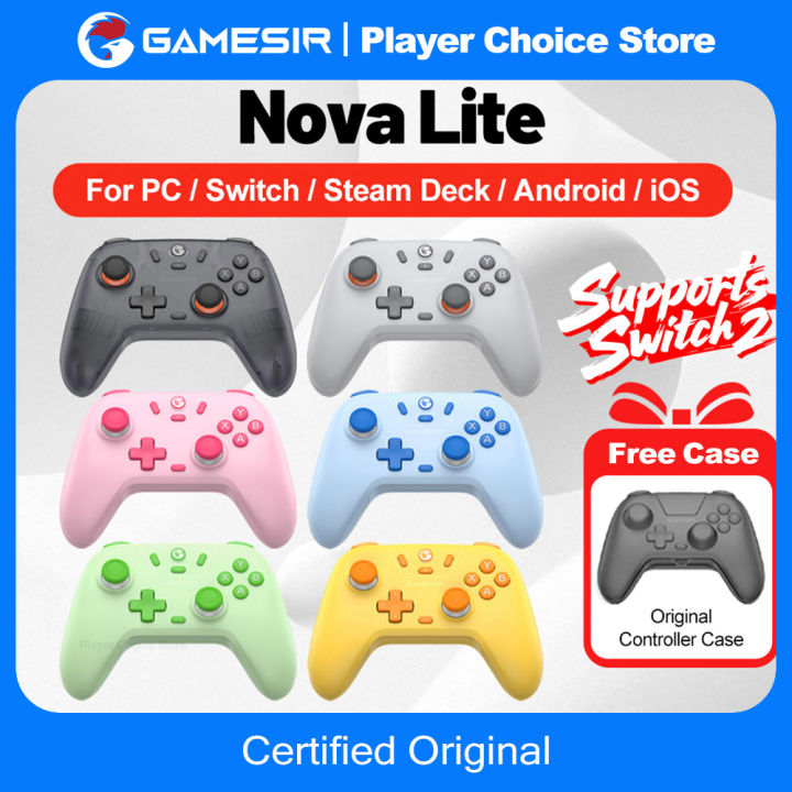 Gamesir Gamepads PC Switch 2 Controller Nova Lite Controle Hall Effective Joystick for Switch Steam Android iOS Phone