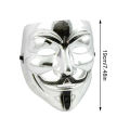 Halloween Full-Face Masquerade Ball Hip-Hop Dance Mask Glod White And Silver Pure Color Mask Costume Performance Props. 
