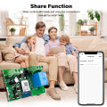 Tuya Smart Remote Control Wireless Wifi Motor Switch Module 7-32V 12V 24V 220V RF Receiver 10A Relay Work With Alexa Google Home. 
