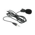 3.5mm Jack Microphone Tie Clip-on Lapel Mikrofon Microfono Mic for Mobile Phone.