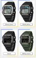 SANDA 6196 Men Electronic Watches Round Square Fashion Luminous Stainless Steel Strap Arabic Tidal Worship Male Wrist Watch. 