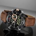 NAVIFORCE Digital Men Military Watch Waterproof Wristwatch LED Quartz Clock Sport Watch NF9208. 