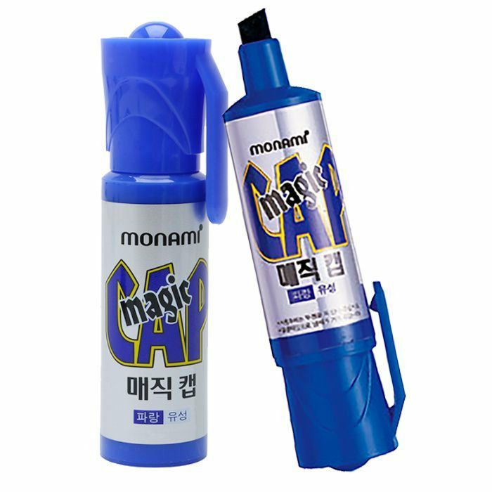 Oil Magic Ink Monami magic cap blue - Oil based permanent marker | Daraz.lk