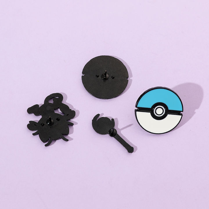 4%20Pcs%20Cartoon%20Animal%20Brooch%20Fashion%20Red%20Blue%20Elf%20Ball%20Enamel%20Pin%20Wand%20Metal%20Badge%20Backpack%20Clothing%20Jewelry%20%20for%20Friends%20-%20Image%202