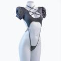 Backless Straps Bandage Underwear Set One-piece Bikini Costume Women Pajamas Lingerie Uniform Cosplay.