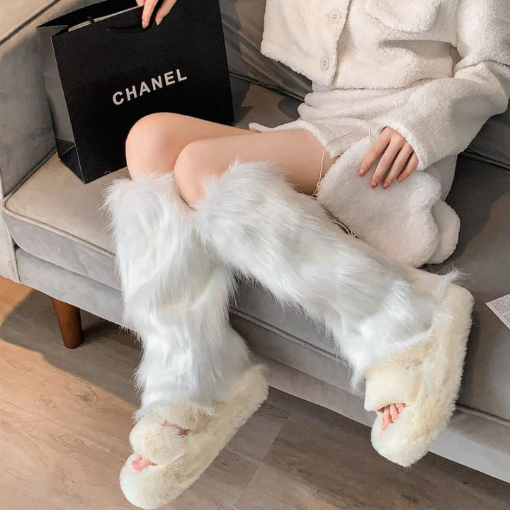 1-2Pairs%20White%20Faux%20Fur%20Leg%20Warmers%20Boot%20Covers%20Y2K%20Goth%20Solid%20Leg%20Socks%20Punk%20Jk%20Knee-length%20Hiphop%20Hotgirl%20Fashion%20Warm%20Sock%20-%20Image%205
