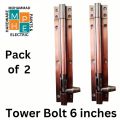 Heavy Duty, Unbreakable Door Locks, ( Tower Bolts )  6 inch & 4 inch with Band Rod.. 