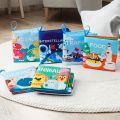 Soft Baby Crinkle Book Set, Bath Books,Nontoxic Fabric Soft Cloth Books For Babies,Early Education Toys. 