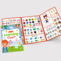 Kids English Words Learning Chart / Phonics Vocabulary Building Worksheet Pre-Kindergarten Teacher Teaching Aids Montessori. 