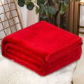 Coral Fleece Blankets For Beds Solid Soft Warm Thin Bedspread Sofa Cover Warm & Machine Washable Faux Fur Solid Blanket. 