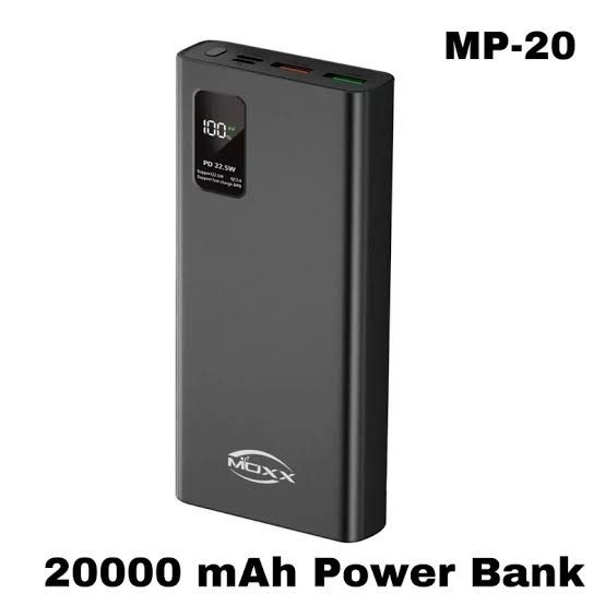 Moxx mp-20-22.5w 20000mah powerbank double port double usb