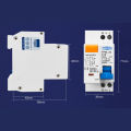 TOMZN TPNL DPNL AC230V 1P+N Residual Current Circuit Breaker With Short-circuit Protection Overload Leakage Protection RCBO MCB. 