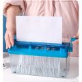 1pc Easy-to-Use Manual Paper Shredder for Sheets,Space-Saving Cross-Cut Design, Non-Slip Base,Ideal for Office,protable. 