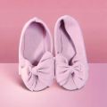 Elegant Girl's Party Soft Velvet with Big Bow Ballerina Belly Sandal Shoes Footwear for Infant Toddler Young Girls. 