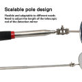 50mm Detection Folding Mirror 360° Rotating Reflector Universal Auto Repair Tool Accessory Telescopic Bottom Inspection Mirror. 