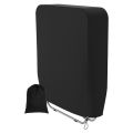 Folding Chairs Cover Outdoor Dustproof Sun UV Protection Waterproof Cushion for Reclining Chair Black Furniture Case 93x82cm. 