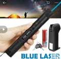 Laser 303 200mW Professional Blue Laser Pointer Suit with 18650 Battery & Charger Black. 