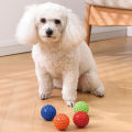1-2Pcs Indestructible Squeaky Dog Toys Interactive Dog Balls Natural  Puppy Ball for Dog Chew Toys Random Color. 
