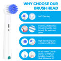 Compatible with Oral B Electric Toothbrush Replacement Toothbrush Brush Heads, Soft Toothbrush Head for OralB Sensitive Gum Care.
