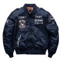 Winter Hip Hop Thick Warm Jacket Men High Quality  Motorcycle Ma-1 Aviator Pilot Coats Male Baseball Bomber Jacket. 