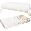 Elegant Dot Disposable Tablecloth, 137 X 274cm - Ideal for Birthday Parties Weddings Youngsters Showers and Special Occasions.