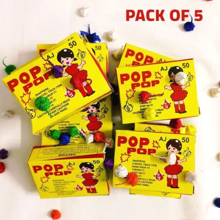 Pack of 50 Pop pop crackers Pataka bomb ,Small pop pop Crackers,tha tha Pataka for kids,pop pop crackers,Snappers patake for celebration,Pop pop patake bomb,Value Pack