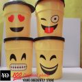 "Emoji Glass in Plastic Material with Cap and Straw - Fun Emoji Drinking Cup - Reusable Plastic Emoji Cup - Emoji Tumbler with Lid and Straw - Kids Emoji Cup - BPA-Free Emoji Glass - Cute Emoji Drinking Glass - Emoji Party Cup - Emoji Theme Cup -. 