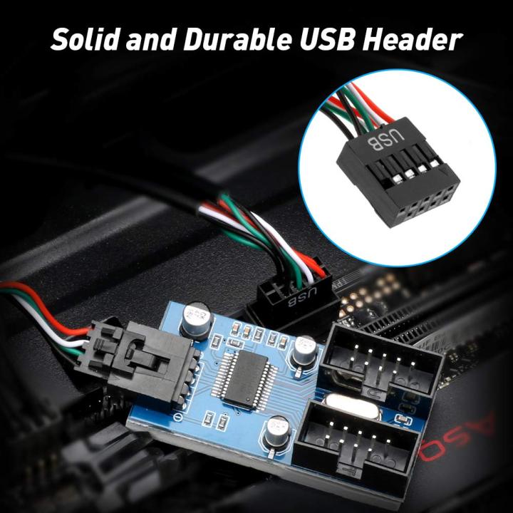 Motherboard%20USB%202.0%209-Pin%20Header%20to%202-Port%20Hub%20Splitter%20-%2030CM%20Cable%20USB%209-Pin%20Internal%20Cable%20Adapter%20-%20Image%206