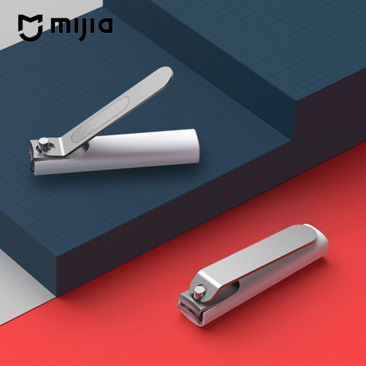 Mijia Anti-Splash Nail Clipper 420 Stainless Steel Durable Portable Pedicure Trimmer Nails File with Storage Shell