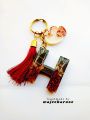 Alphabet keychain letter H customize name keychain. 