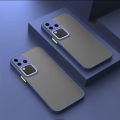 [Send from Thailand] Vivo v30pro 5G skin color button shockproof case, Vivo phone case, soft edge camera protective case, hard back. 