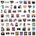 60/120Pcs Heated Rivalry Stickers Hockey  DIY Stickers Scrapbooking Phone Luggage Skateboard Vinyl  Waterproof  Decals. 