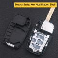 Toyota remote key cover old Toyota Corolla Camry RAV4 Reiz modified remote key cover folding key Shell 3 + 1 2 + 1 button. 