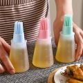 1/3pcs Silicone BBQ Oil Dispenser with Brush High-Temperature Resistant Food Grade Brush Set for Outdoor Cooking Pastry Kitchen.