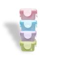 4Pcs Mini Food Storage Containers Leakproof Lids, Condiment Sauce Containers Mini Freezer Storage Containers Airtight Containers. 
