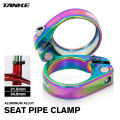 TANKE Seat Post Clamp MTB Road Bike 31.8 34.9mm Mountain Aluminum Alloy Ultralight Mountain Bicycle Seatpost Clamps Cycling Part. 