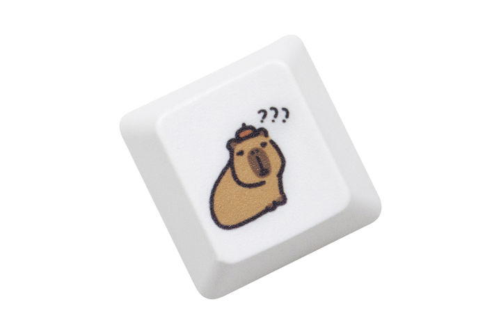 Cute%20Capybara%20Keycap%20Meme%20Keycap%20Dye%20Subbed%20keycaps%20for%20mx%20stem%20Gaming%20Mechanical%20Keyboards%20White%20Shui%20tun%20OEM%20Profile%20-%20Image%206