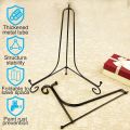 1pc Black Iron DIY Craft Bracket Book Holder Photo Pedestal Bowl Picture Frame Plate Rack Display Stand Easel Storage Holders.